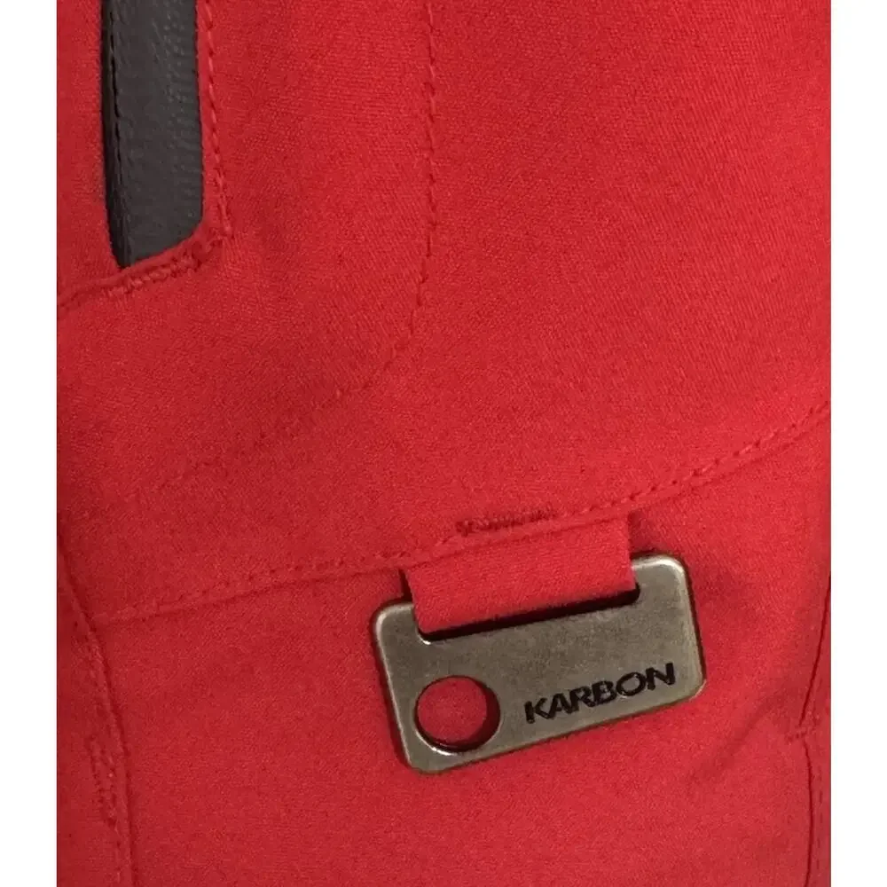 Karbon Hydrogen Ski Jacket Men Medium Red Thermore Hooded Reflective Waterproof